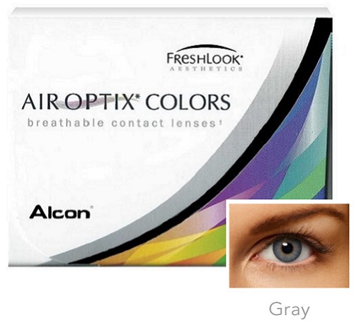 Air Optix Colors - Gray by Alcon (Easy comfort Style)